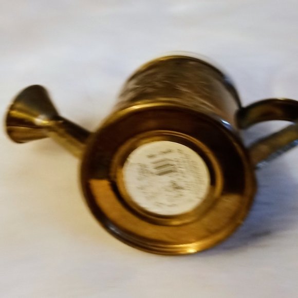 Vtg Hosley Brass Watering Can Girl Figurine Lid - Picture 2 of 6